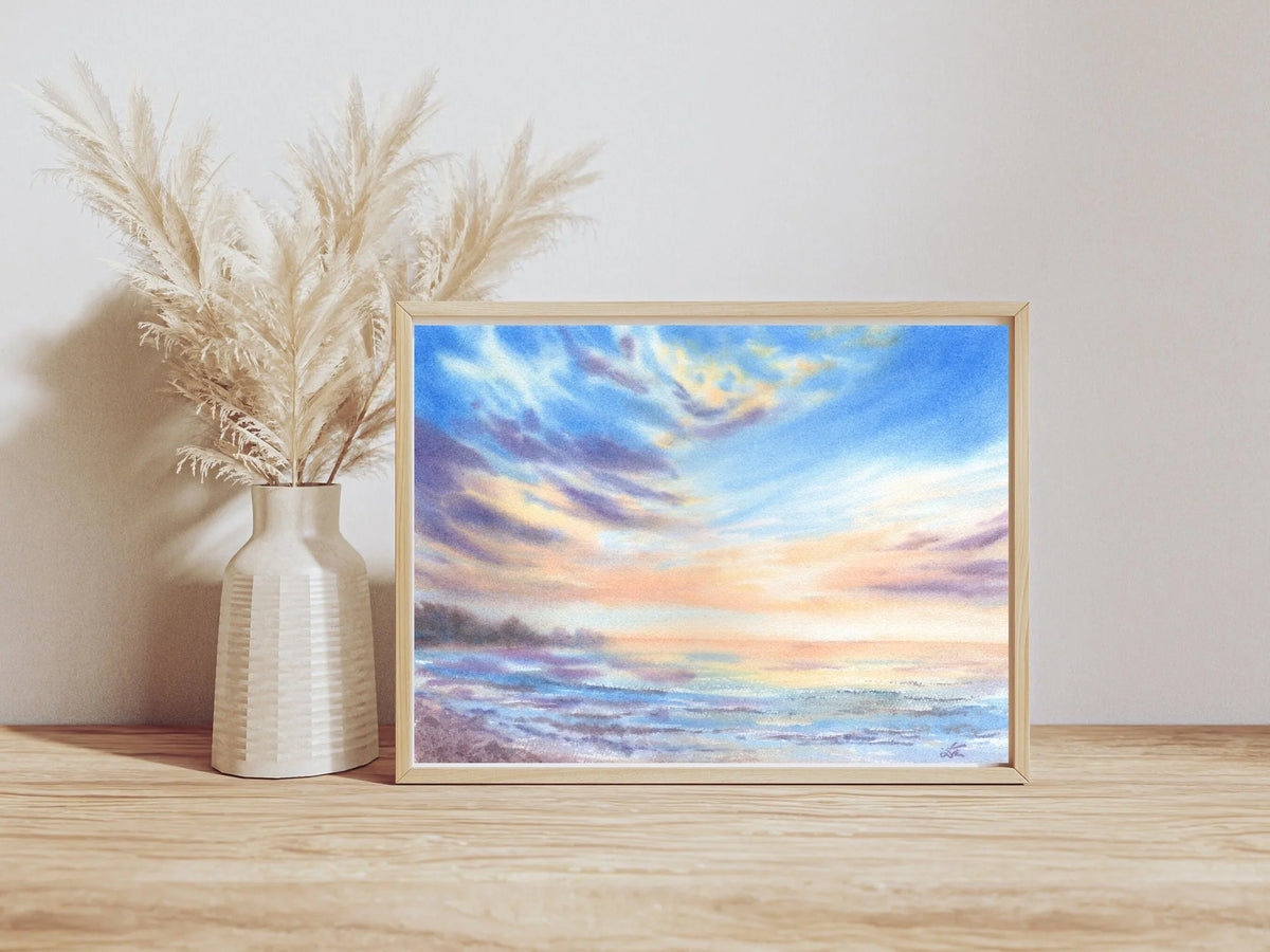 Soft Seascape - Art Print
