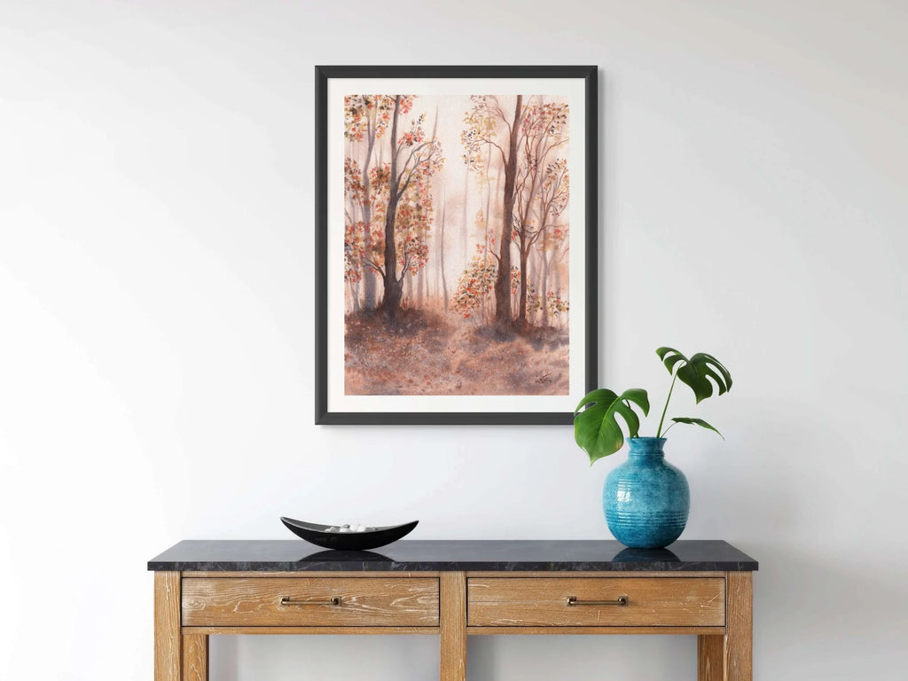 Autumn Forest Trail - Art Print