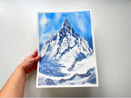 Beyond Dreams - Original Watercolor Mountain Painting