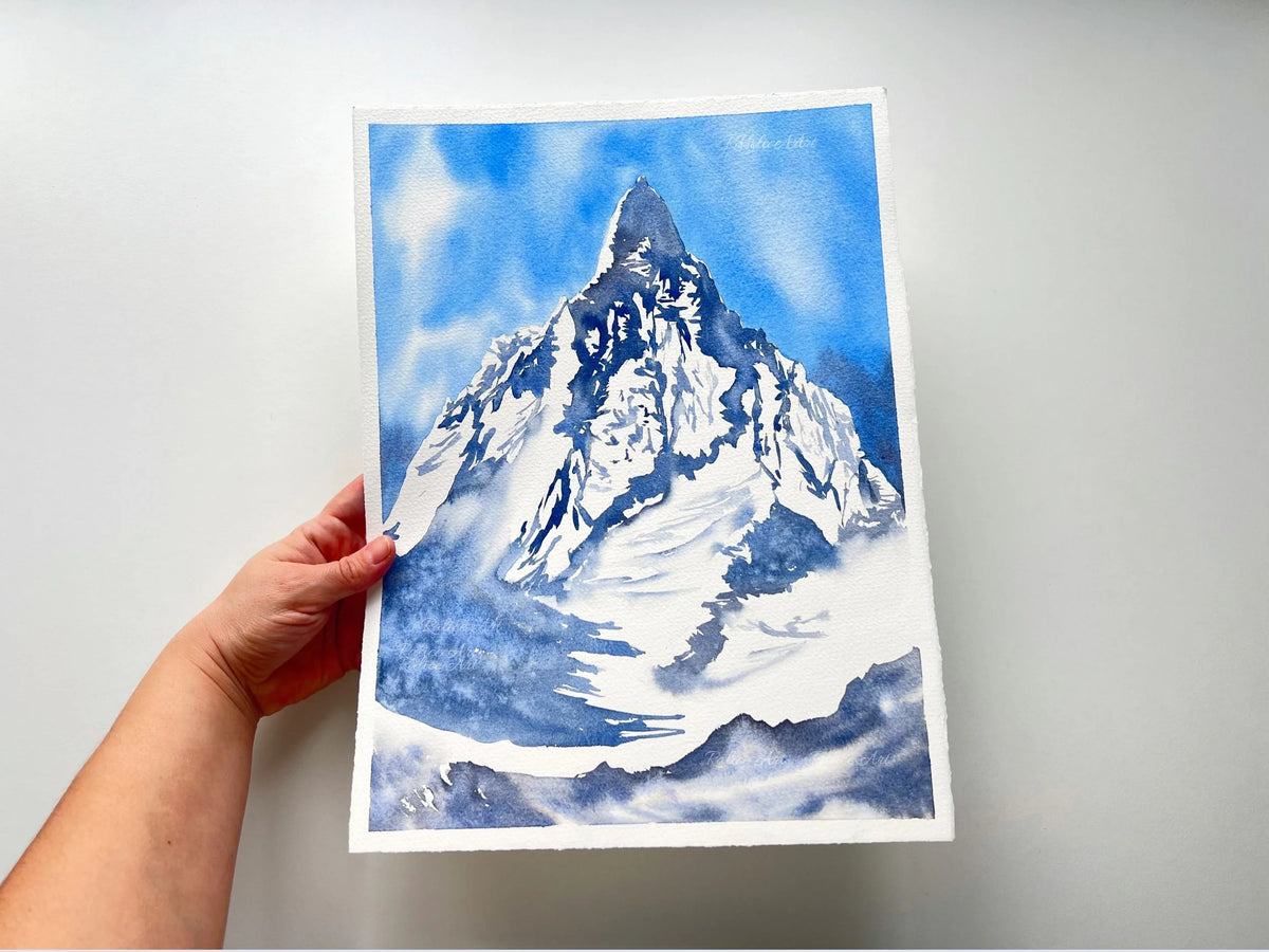 Beyond Dreams - Original Watercolor Mountain Painting