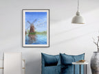 Windmill's Reflections - Original Watercolor Painting