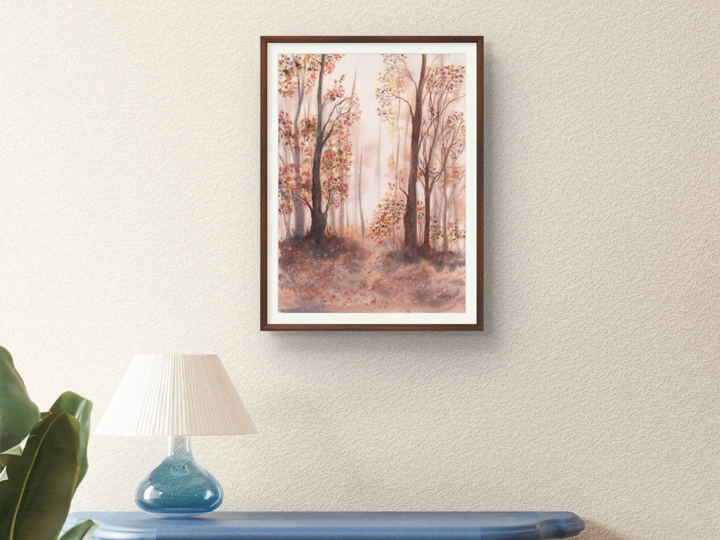 Autumn Forest Trail - Art Print