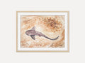 Leopard Shark  - Original Watercolor Painting