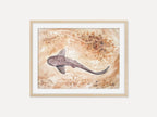 Leopard Shark  - Original Watercolor Painting