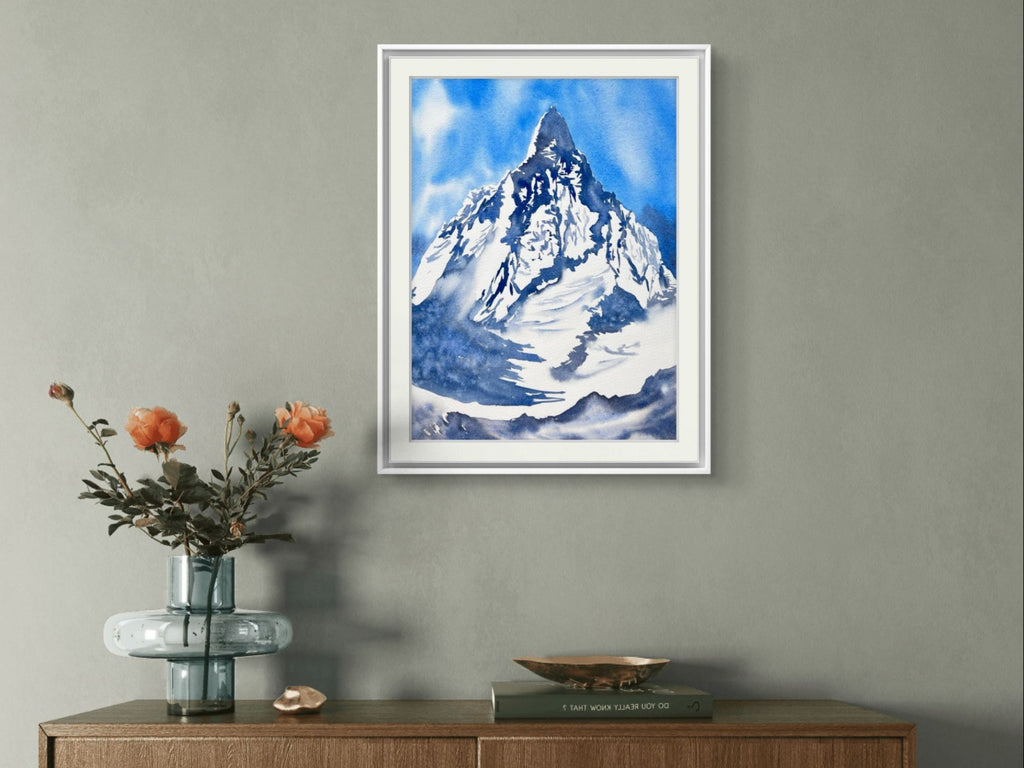 Beyond Dreams - Original Watercolor Mountain Painting