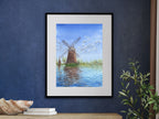 Windmill's Reflections - Original Watercolor Painting