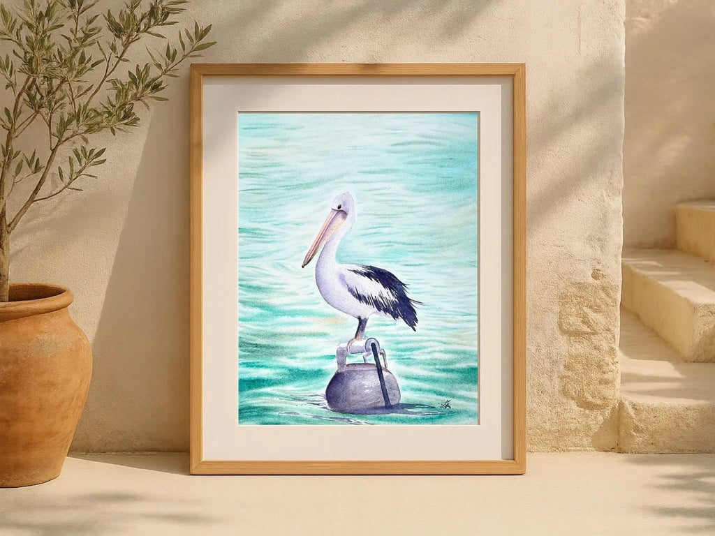 Australian Pelican  - Original Watercolor Painting