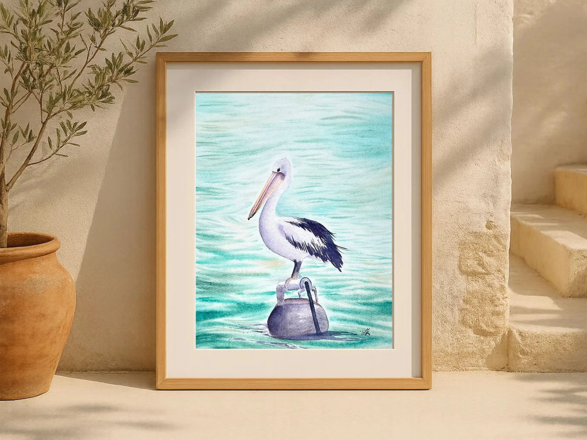 Australian Pelican  - Original Watercolor Painting