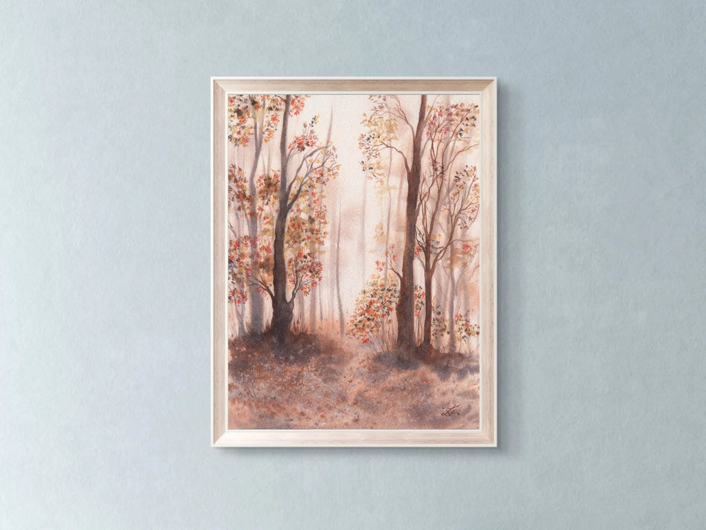 Autumn Forest Trail - Art Print