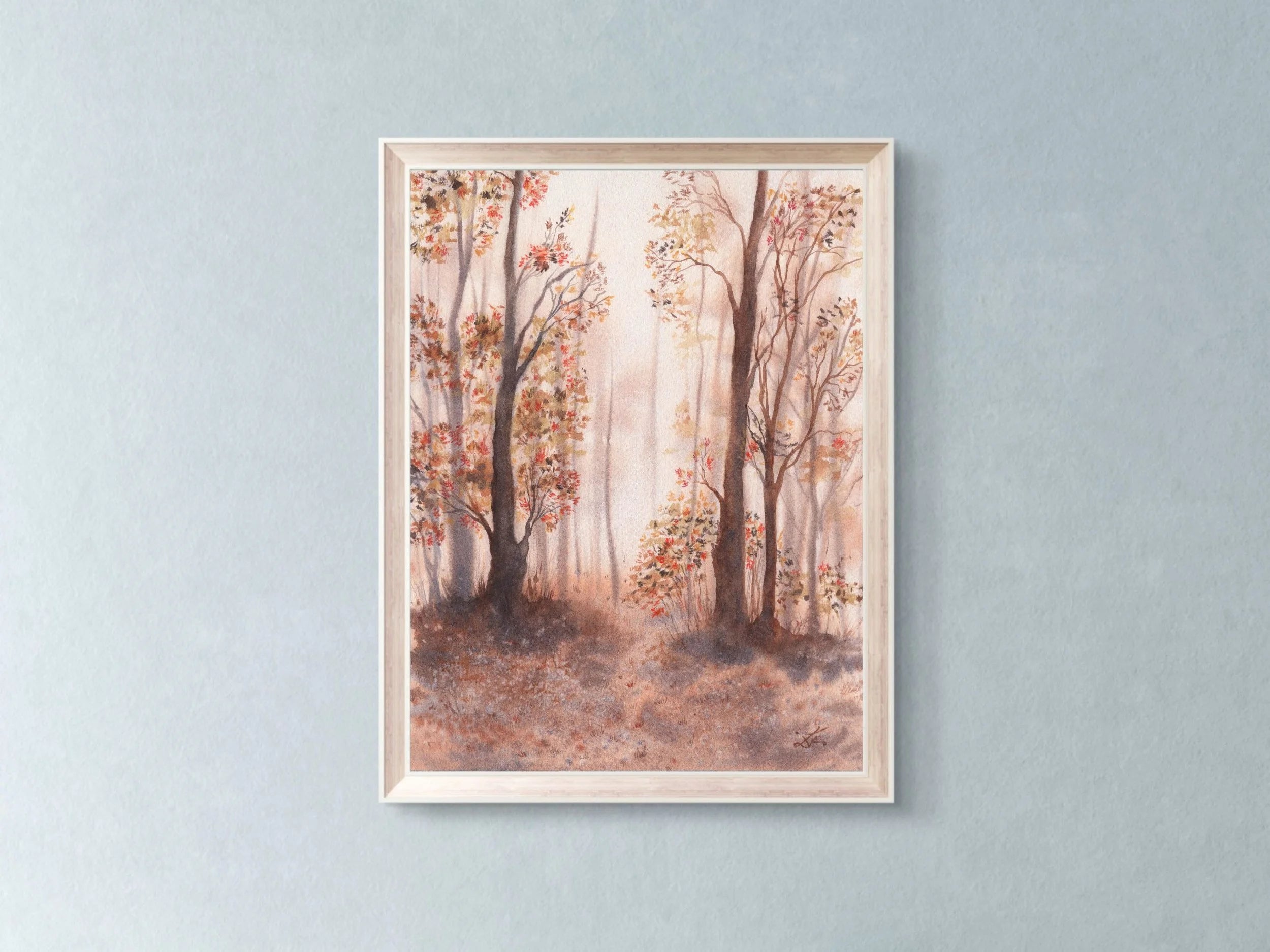 Autumn Forest Trail - Art Print