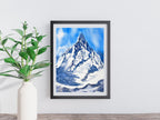Beyond Dreams - Original Watercolor Mountain Painting