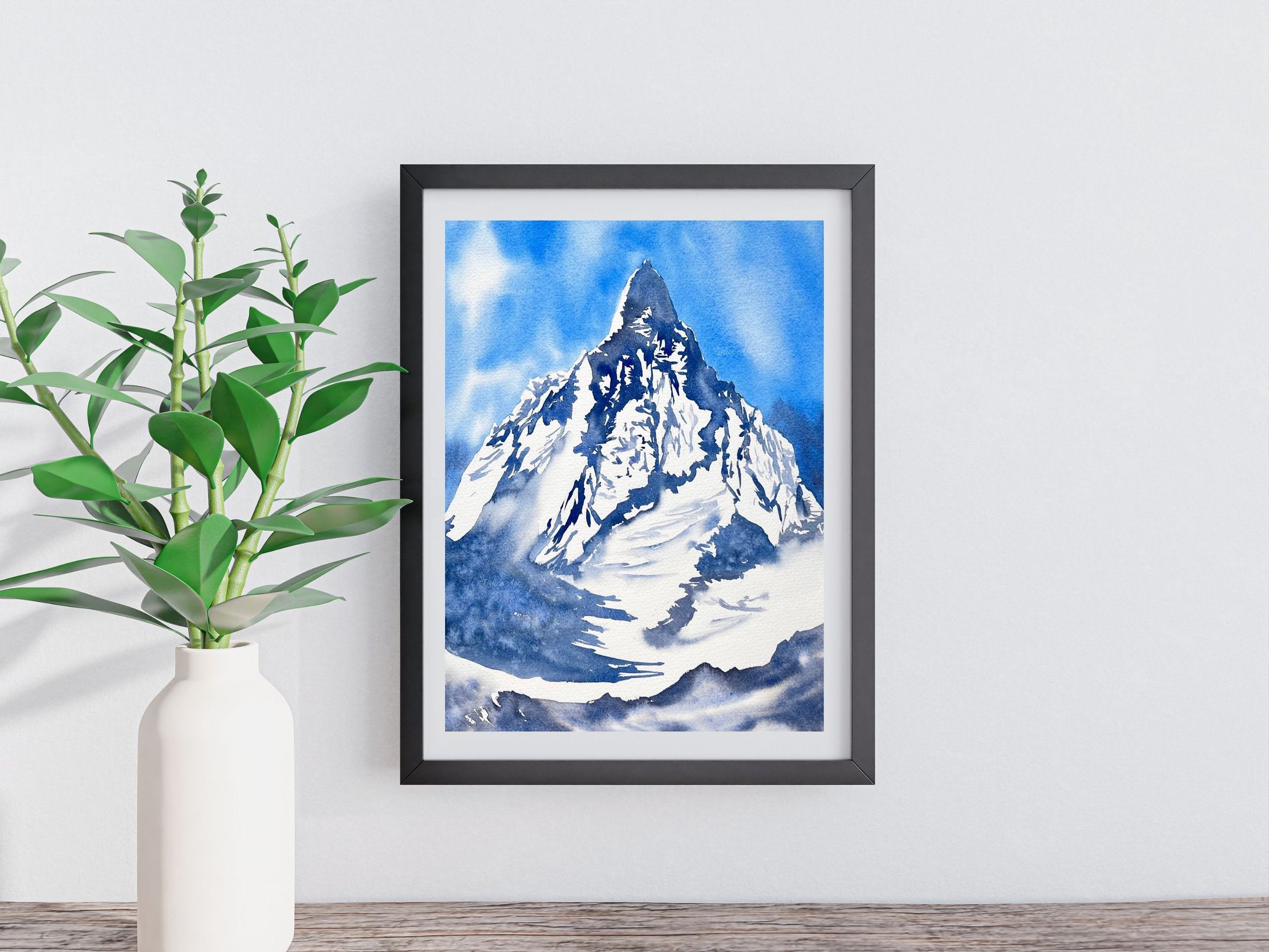 Beyond Dreams - Original Watercolor Mountain Painting