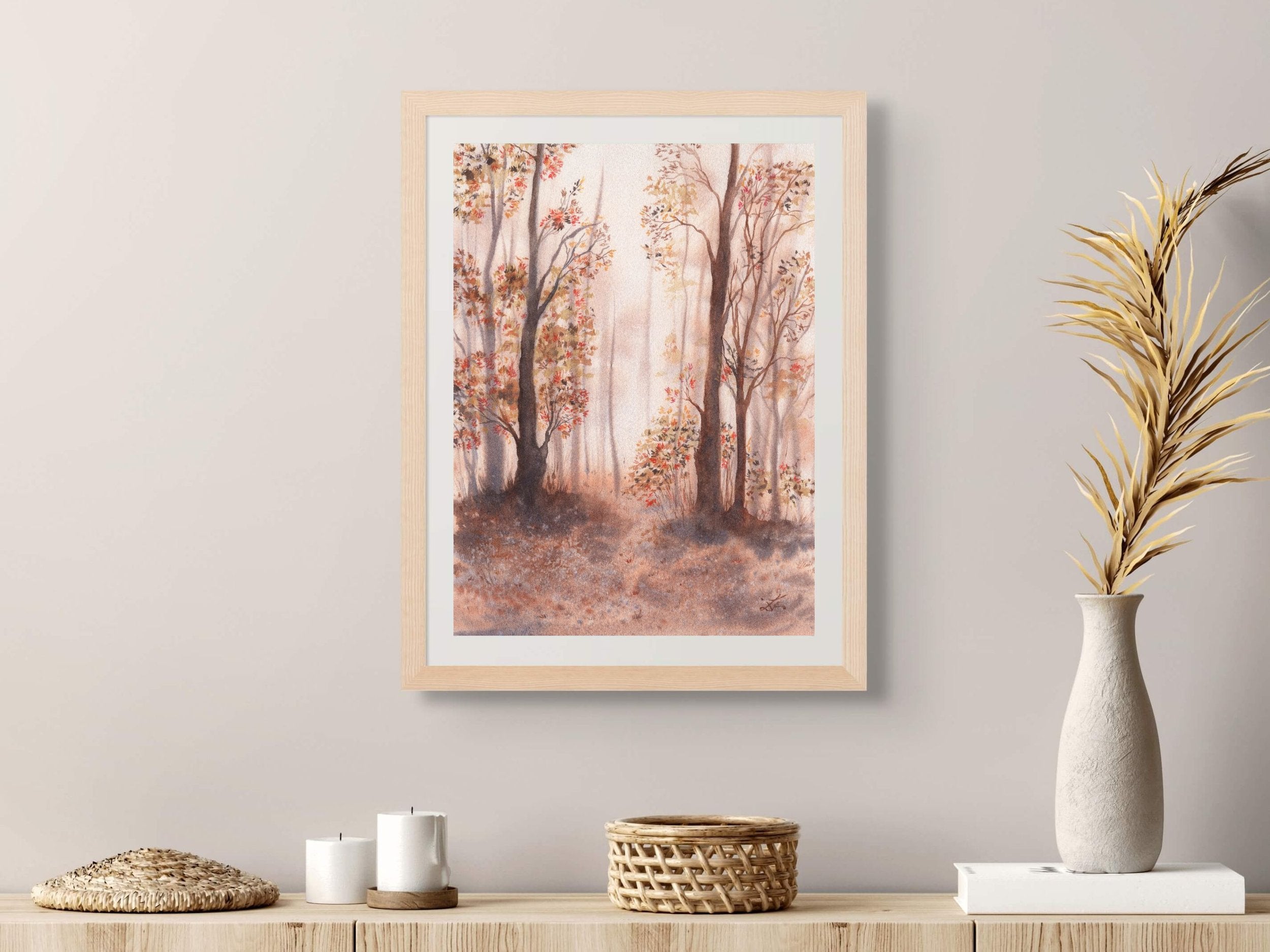 Autumn Forest Trail - Art Print