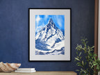 Beyond Dreams - Original Watercolor Mountain Painting