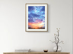 Blue Clouds - Original Watercolor Painting