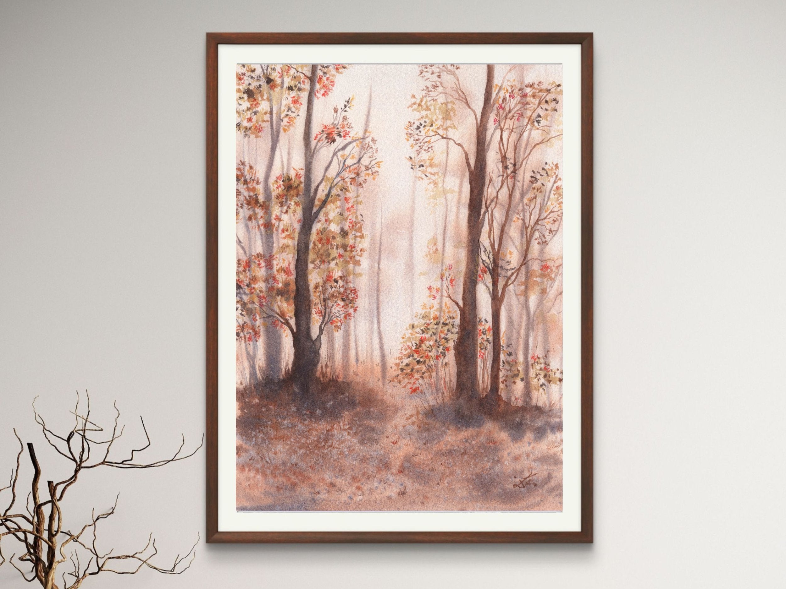 Autumn Forest Trail - Art Print