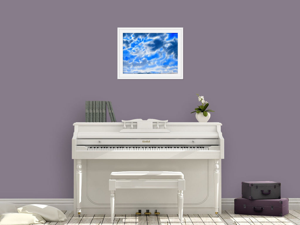 Just Before the Storm - Original Watercolor Cloud Painting