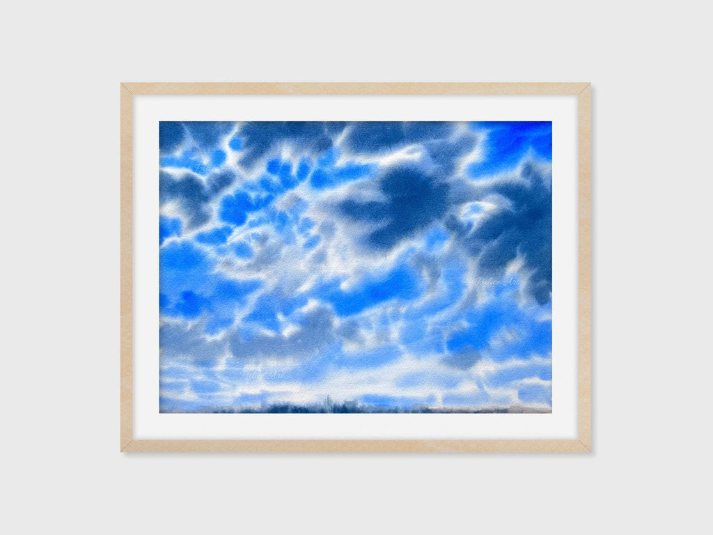 Just Before the Storm - Original Watercolor Cloud Painting