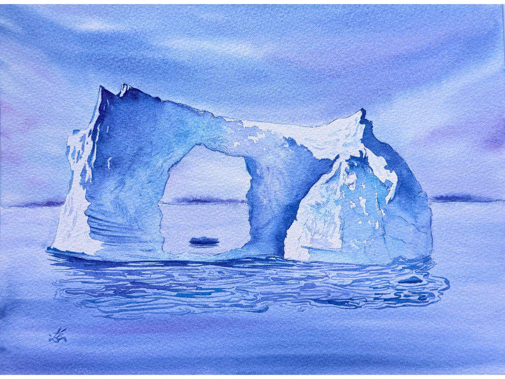 An Iceberg - Original Watercolor Painting