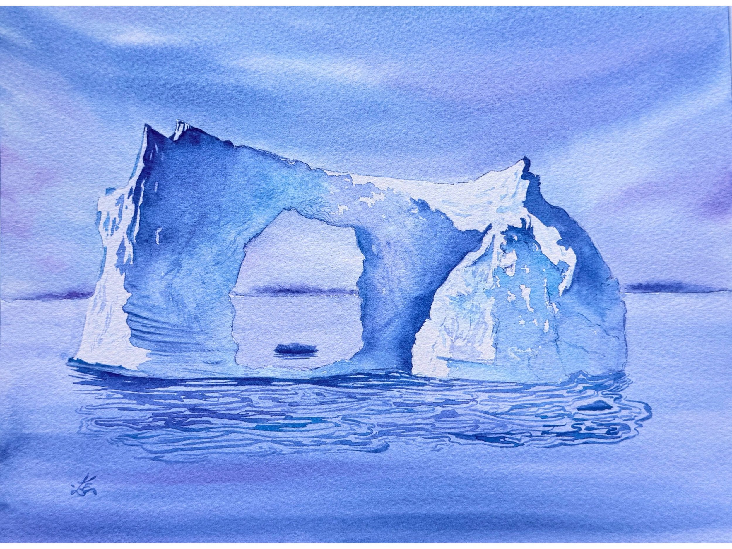 An Iceberg - Original Watercolor Painting