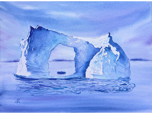 An Iceberg - Original Watercolor Painting