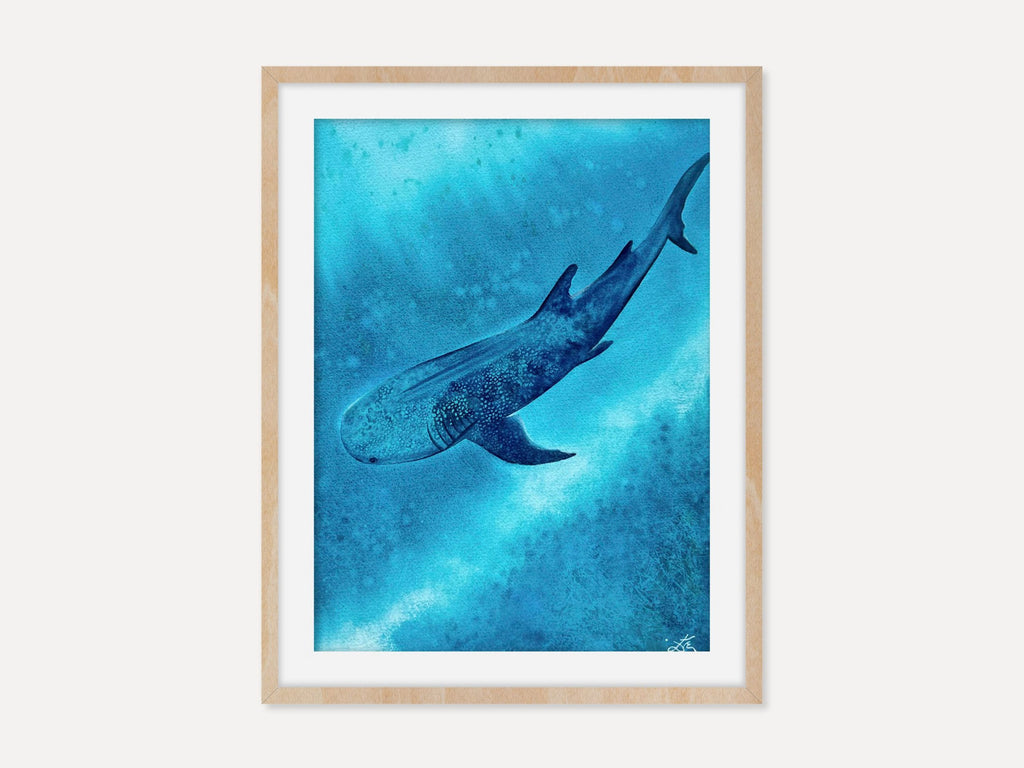 Whale Shark  - Original Watercolor Painting