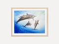Dolphins  - Original Watercolor Painting