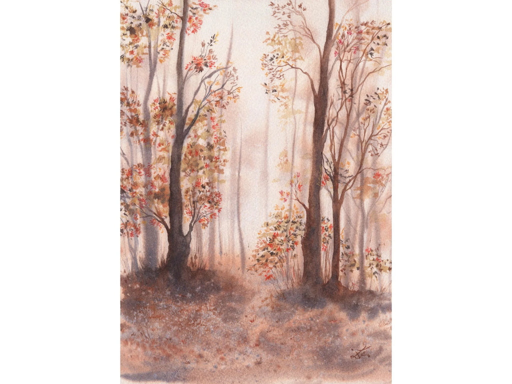 Autumn Forest Trail - Art Print