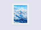 Rolling Hills - Original Watercolor Mountain Painting