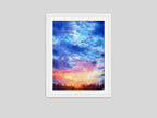 Blue Clouds - Original Watercolor Painting