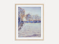 Warm Winter Landscape - Original Watercolor Painting