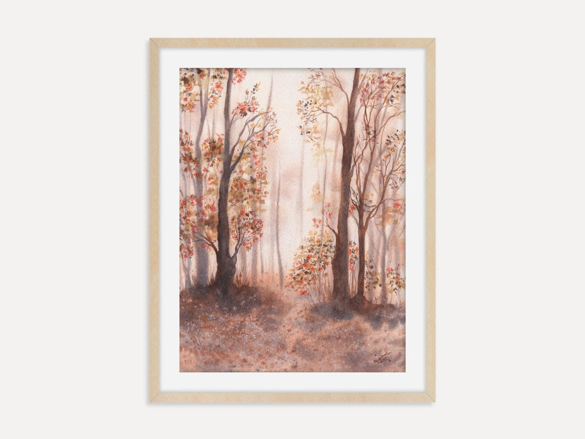Autumn Forest Trail - Art Print