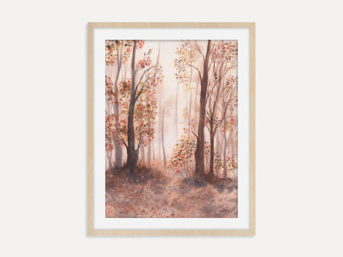 Autumn Forest Trail - Art Print