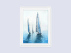 Je T'aime Ma Mer - Rowing Regatta Original Watercolor Painting