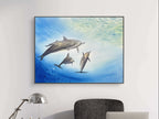 Dolphins  - Original Watercolor Painting