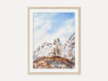 Snow Leopard  - Original Watercolor Painting