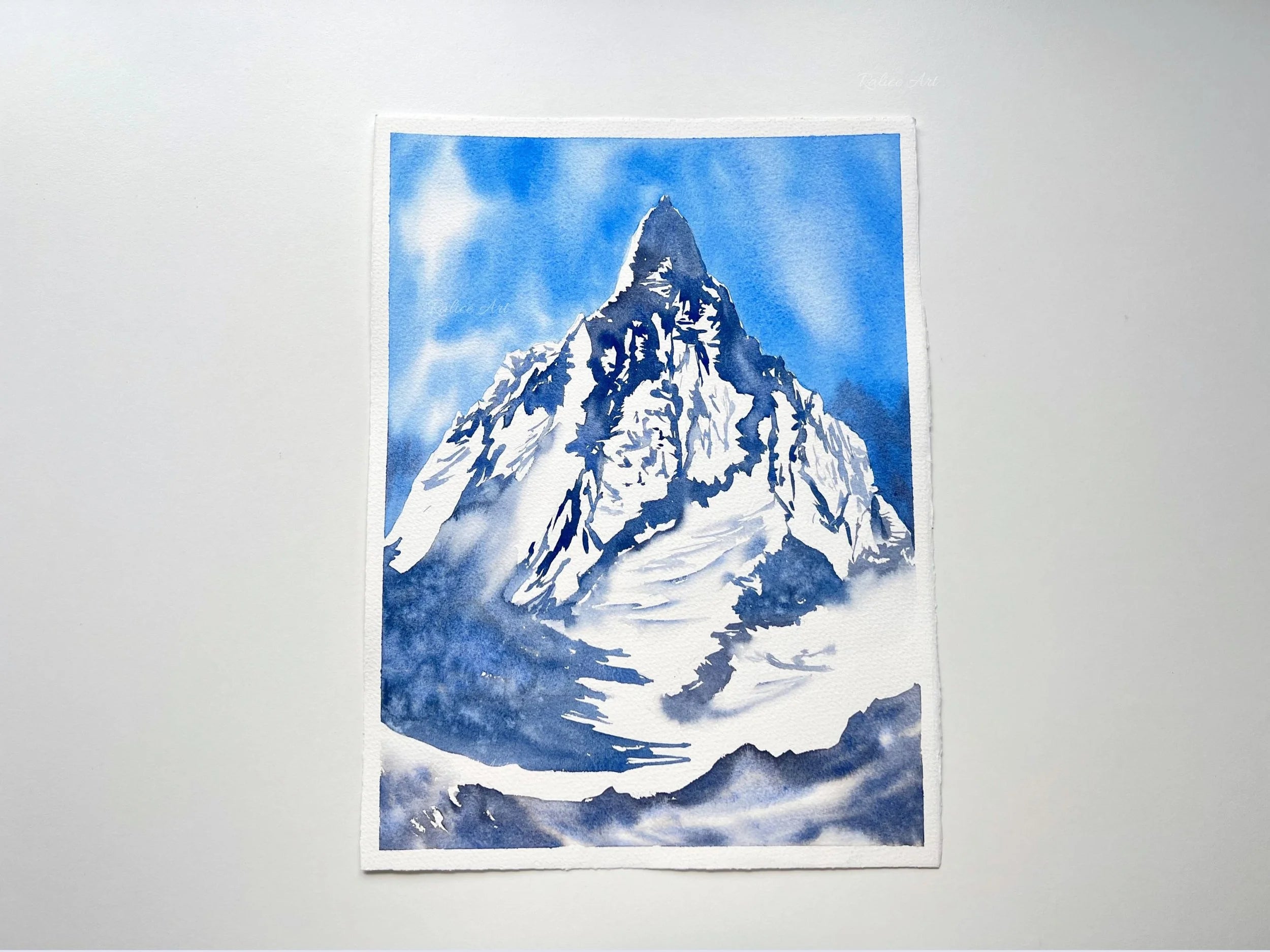Beyond Dreams - Original Watercolor Mountain Painting