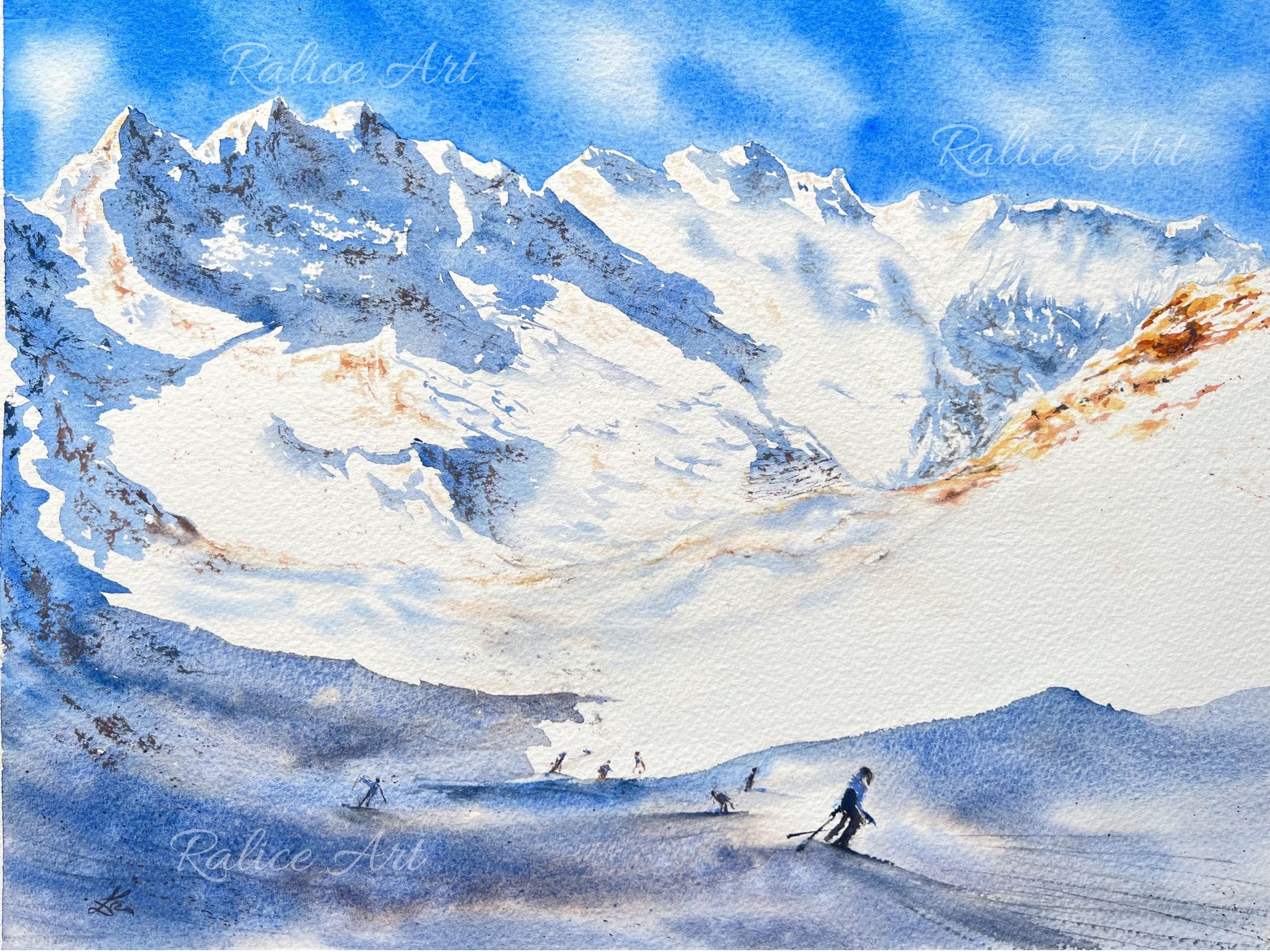Winter Light - Original Watercolor Painting