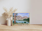 Calm Mountain Lake - Original Watercolor Painting