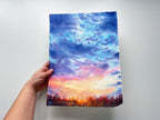 Blue Clouds - Original Watercolor Painting