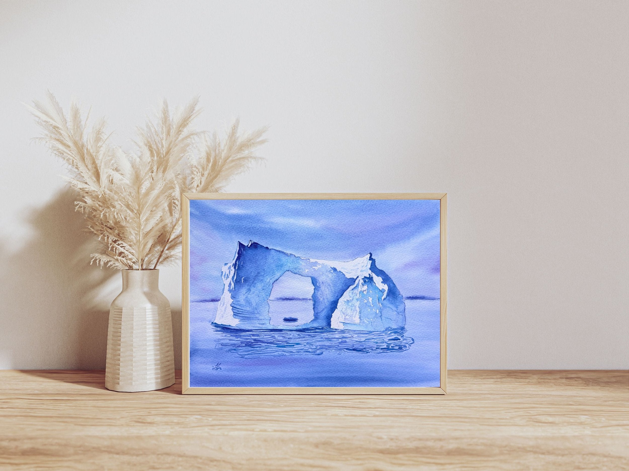 An Iceberg - Original Watercolor Painting
