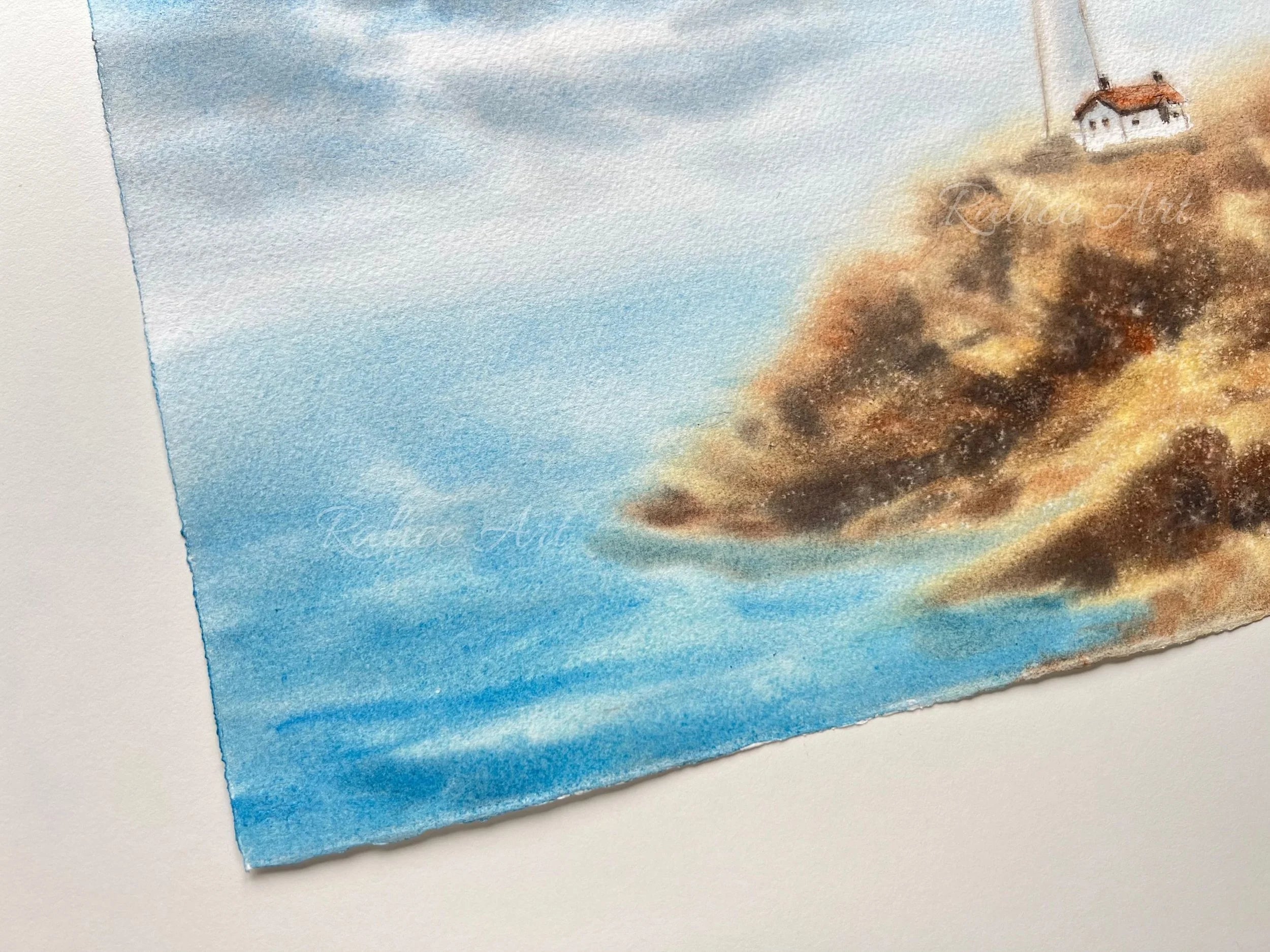 Lighthouse - Original Watercolor Painting