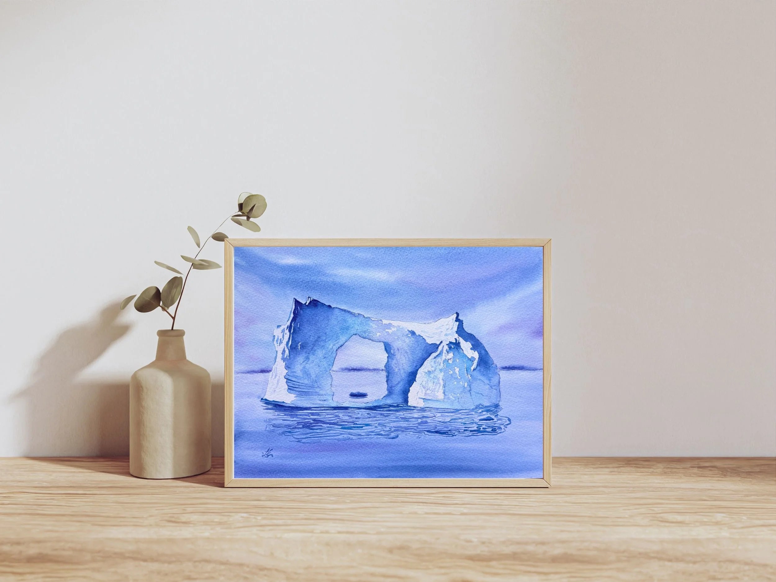 An Iceberg - Original Watercolor Painting