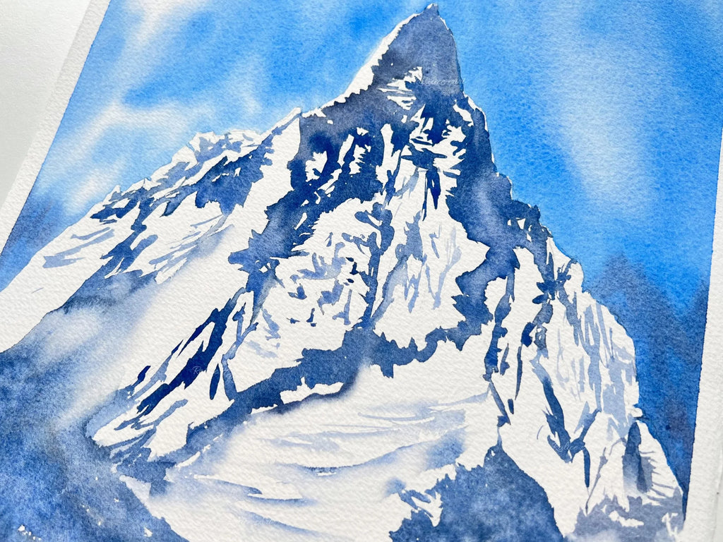 Beyond Dreams - Original Watercolor Mountain Painting