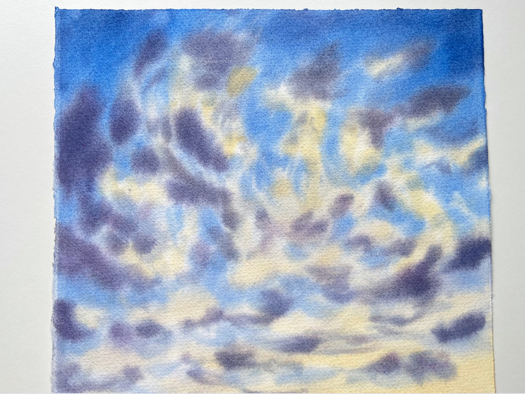 Cotton Clouds - Original Watercolor Painting