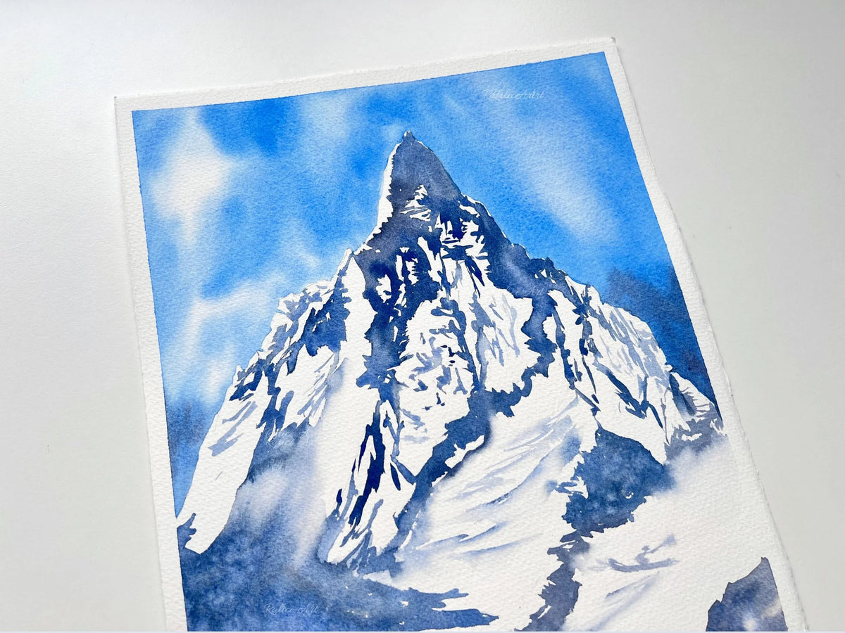 Beyond Dreams - Original Watercolor Mountain Painting