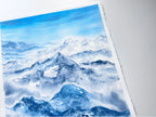 Rolling Hills - Original Watercolor Mountain Painting