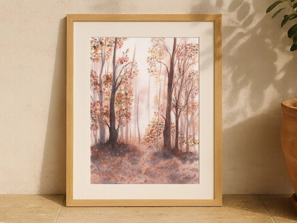 Autumn Forest Trail - Art Print