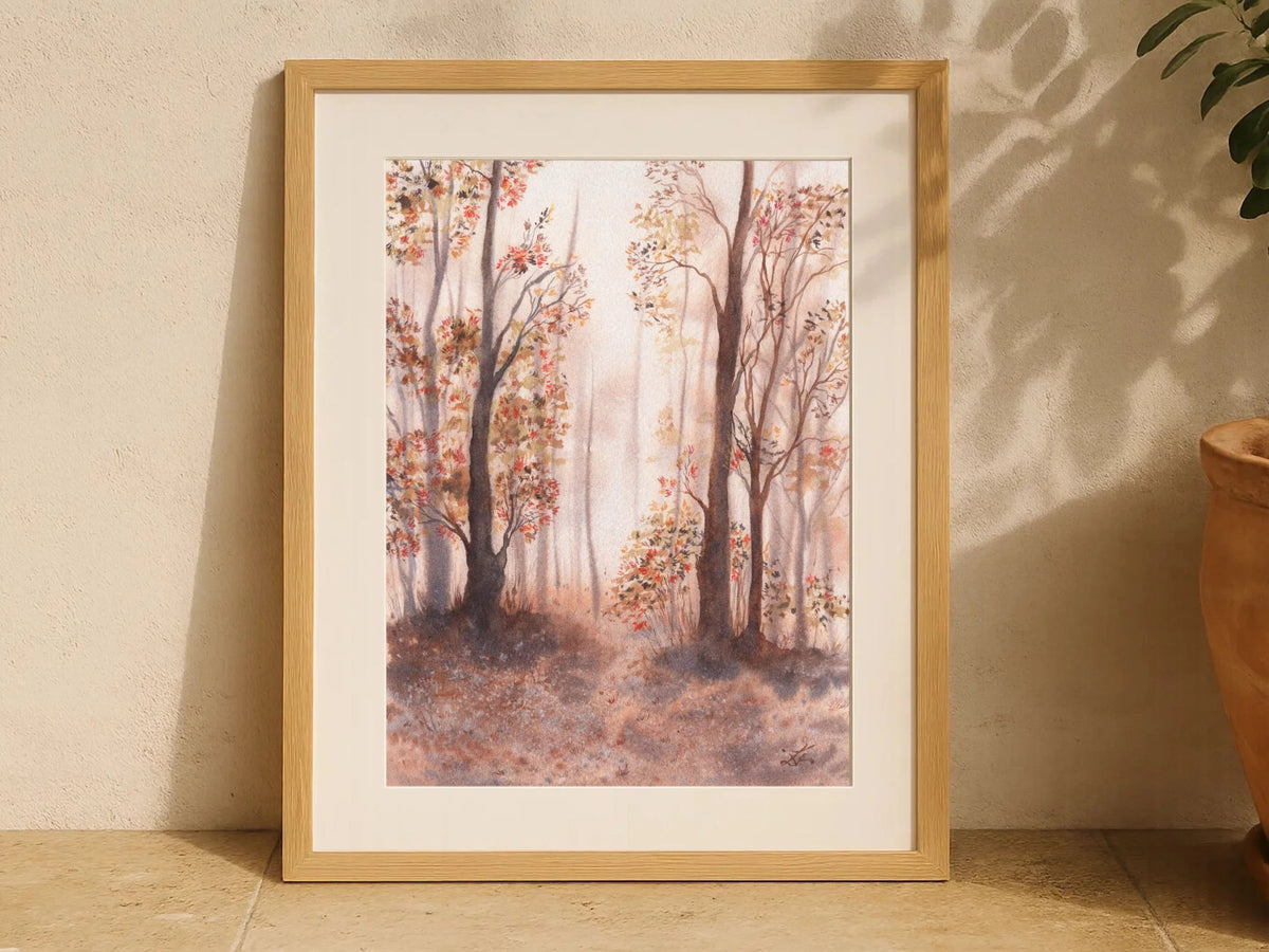 Autumn Forest Trail - Art Print