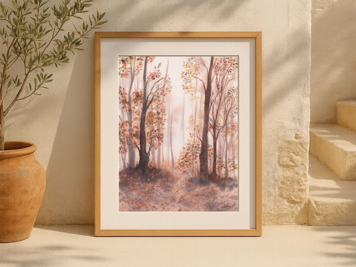 Autumn Forest Trail - Art Print